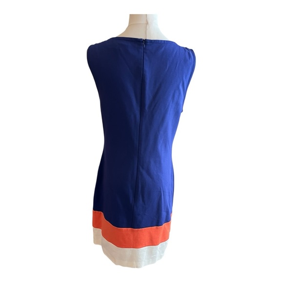 Trina Turk Royal Blue Colorblock Sheath Dress | Size 6 - Picture 2 of 7